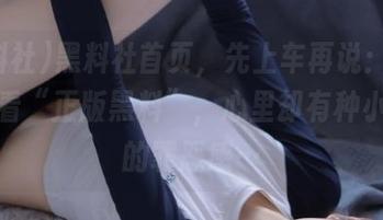 黑料社首页，先上车再说：我这是在看“正版黑料”，心里却有种小兴奋的罪恶感…